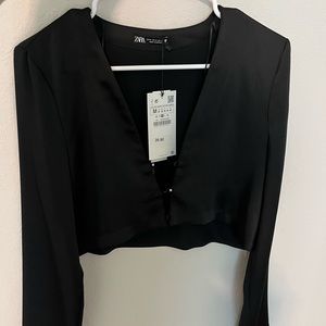 Zara black blouse